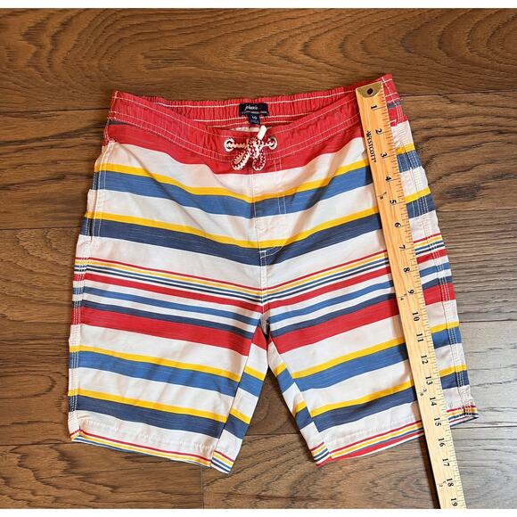 Johnnie-O Boys Swim‎ Trunks Size 10 Striped Swimsuit Shorts Beach Pool - Picture 5 of 8
